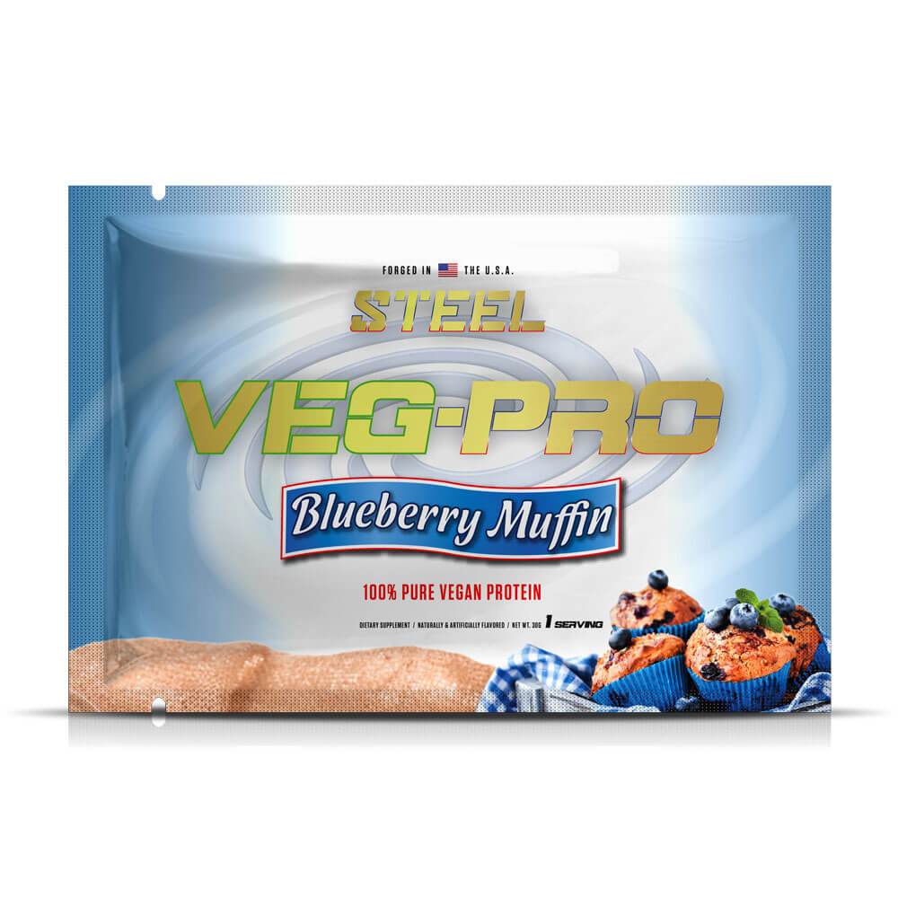 The Steel Supplements Sample Blueberry Muffin / 1 Serving Veg-Pro Sample Packets