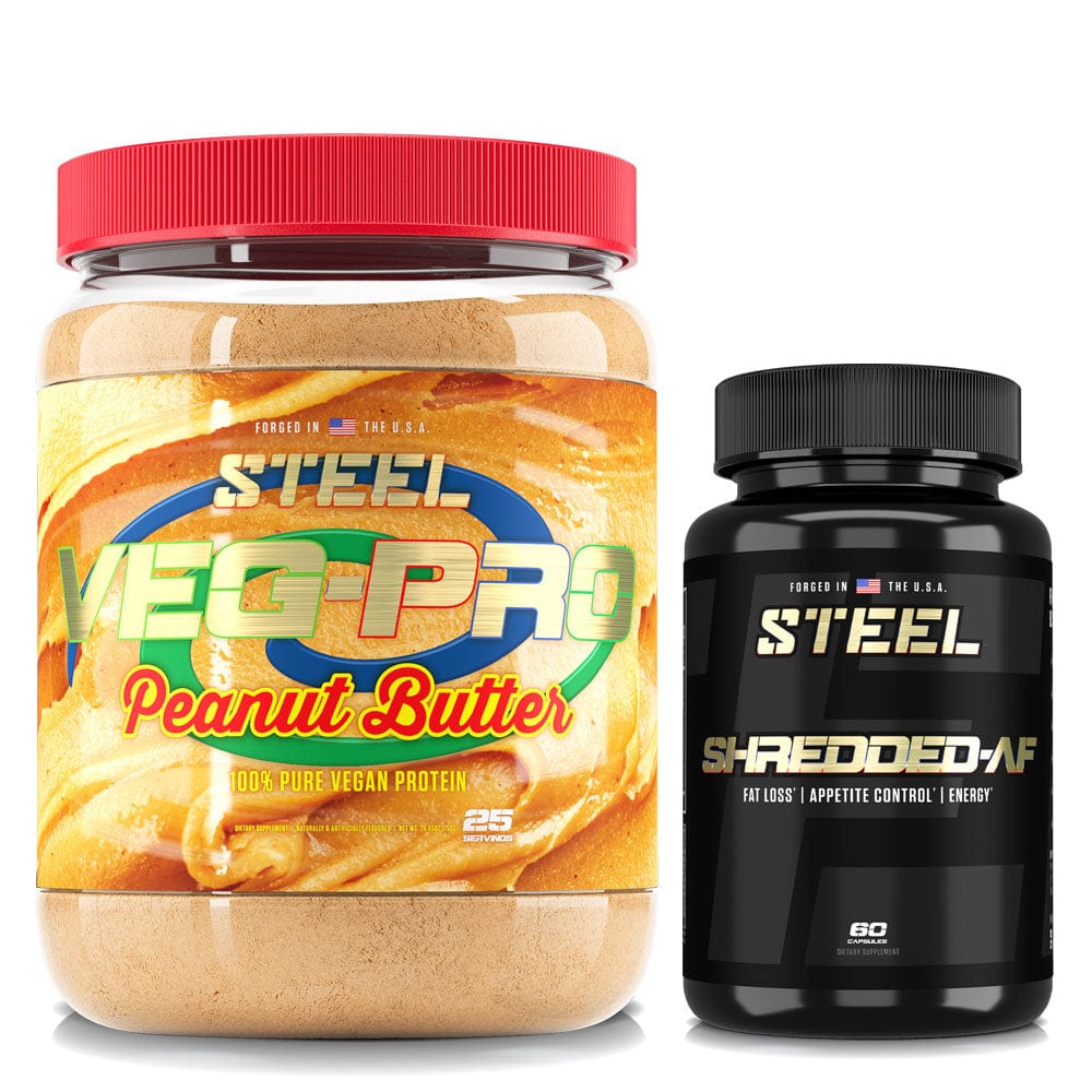 Steel Supplements Stack Peanut Butter VEG SHREDDED