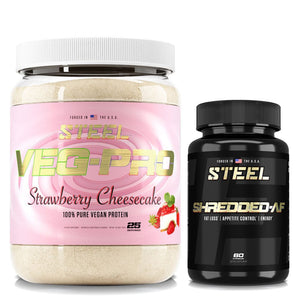 Steel Supplements Stack Strawberry Cheesecake VEG SHREDDED