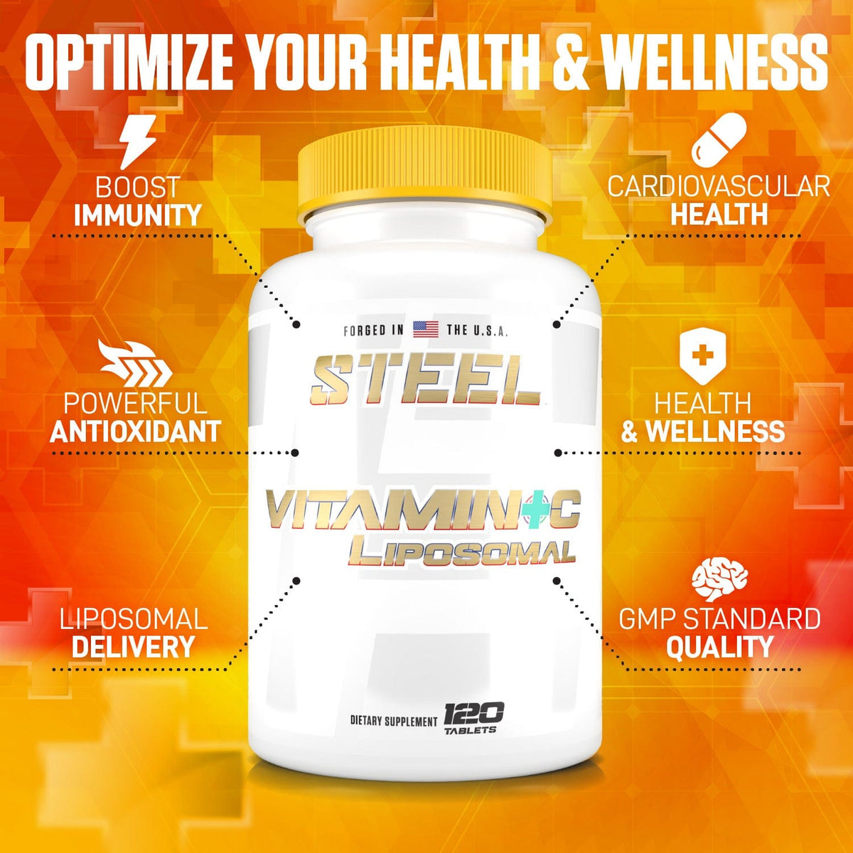 Steel Supplements Supplement VITAMIN+C Liposomal